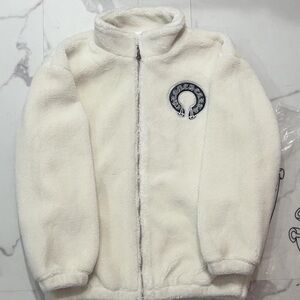 Cozy White Fleece Puffer Jacket